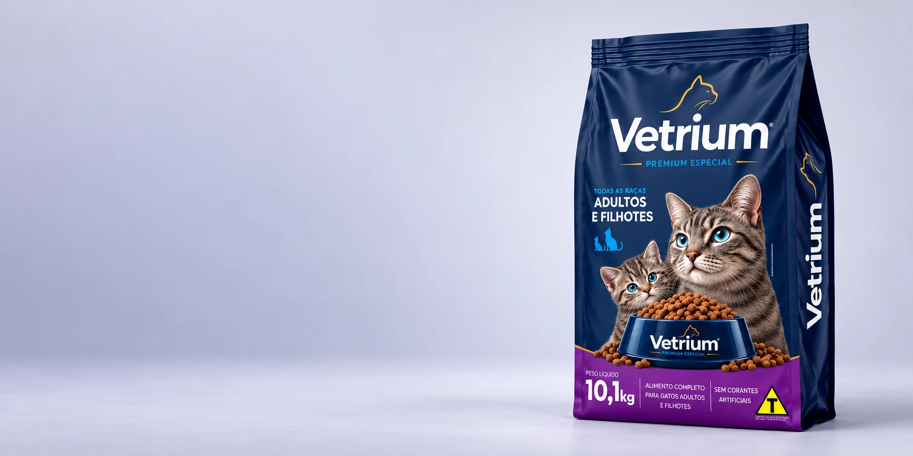 Vetrium Premium Especial Gatos Adultos e Filhotes — embalagem de 10,1 kg
